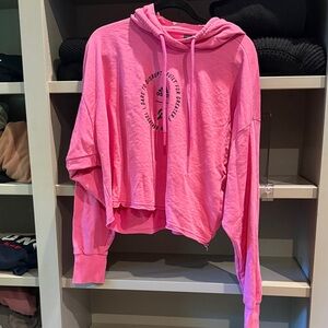 adidas Pink Hoodie Sweatshirt